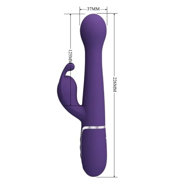 Dejon Rabbit Vibrator 3 in 1 Multifunktions-Lila von Pretty Love Flirtation kaufen | Fesselliebe