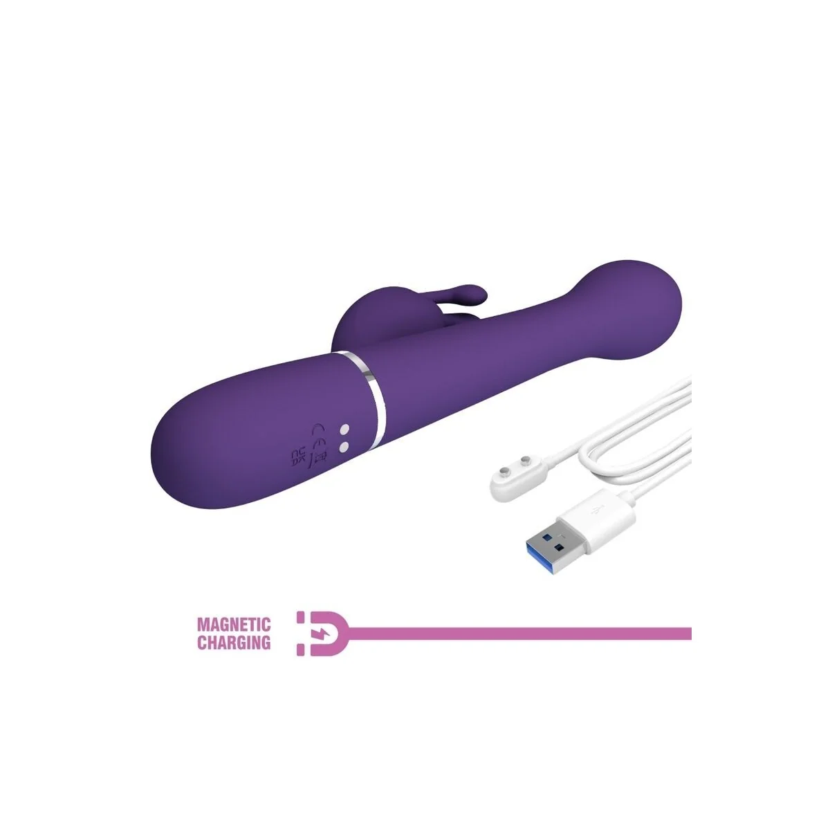 Dejon Rabbit Vibrator 3 in 1 Multifunktions-Lila von Pretty Love Flirtation kaufen | Fesselliebe