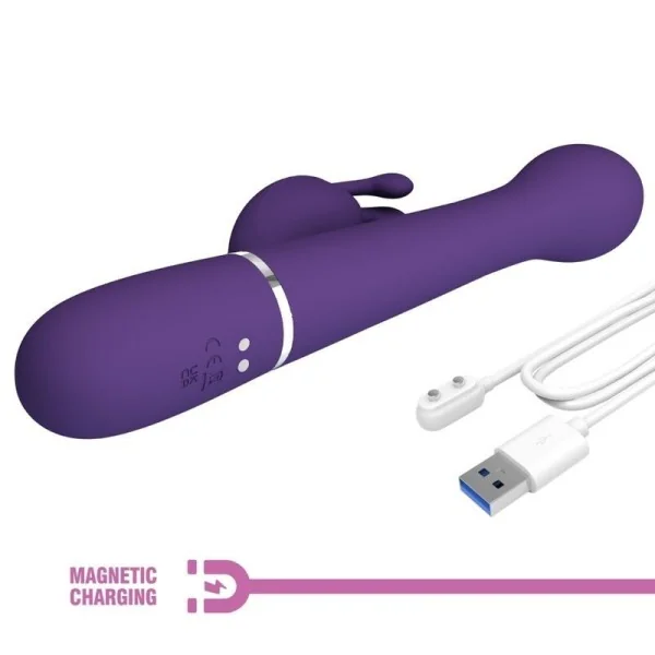 Dejon Rabbit Vibrator 3 in 1 Multifunktions-Lila von Pretty Love Flirtation kaufen | Fesselliebe
