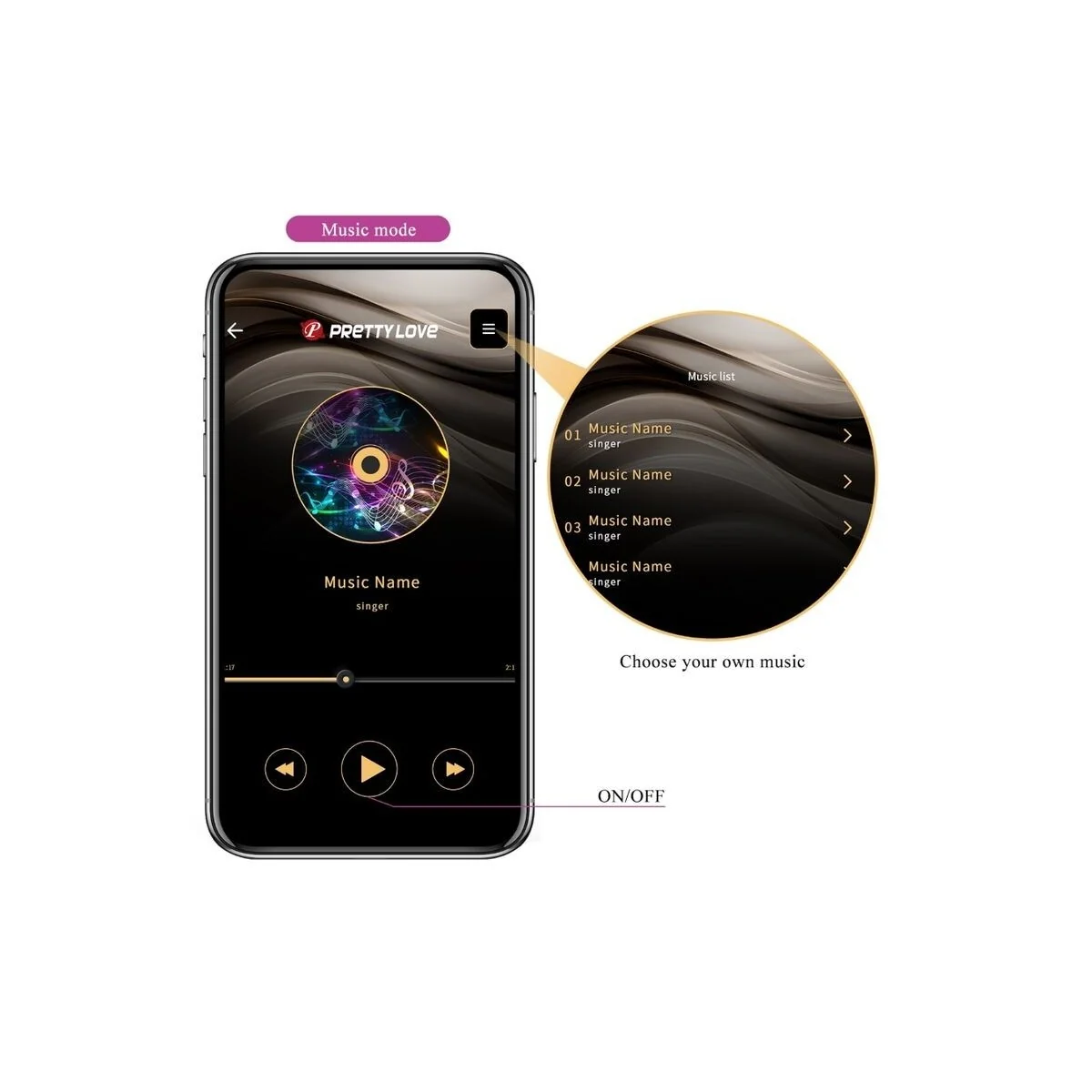 Hector Elektroschock-Vibrator mit kostenloser App Violett von Pretty Love Flirtation kaufen | Fesselliebe