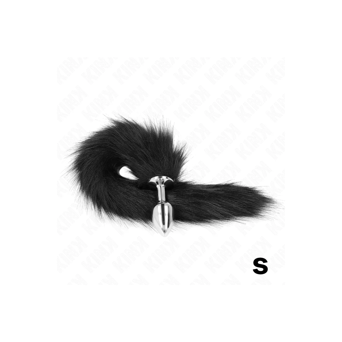 Anal Plug Größe S 7 X 3 cm mit Kunststoffschwanz 40 cm Schwarz von Kink Pleasure Plugs kaufen | Fesselliebe