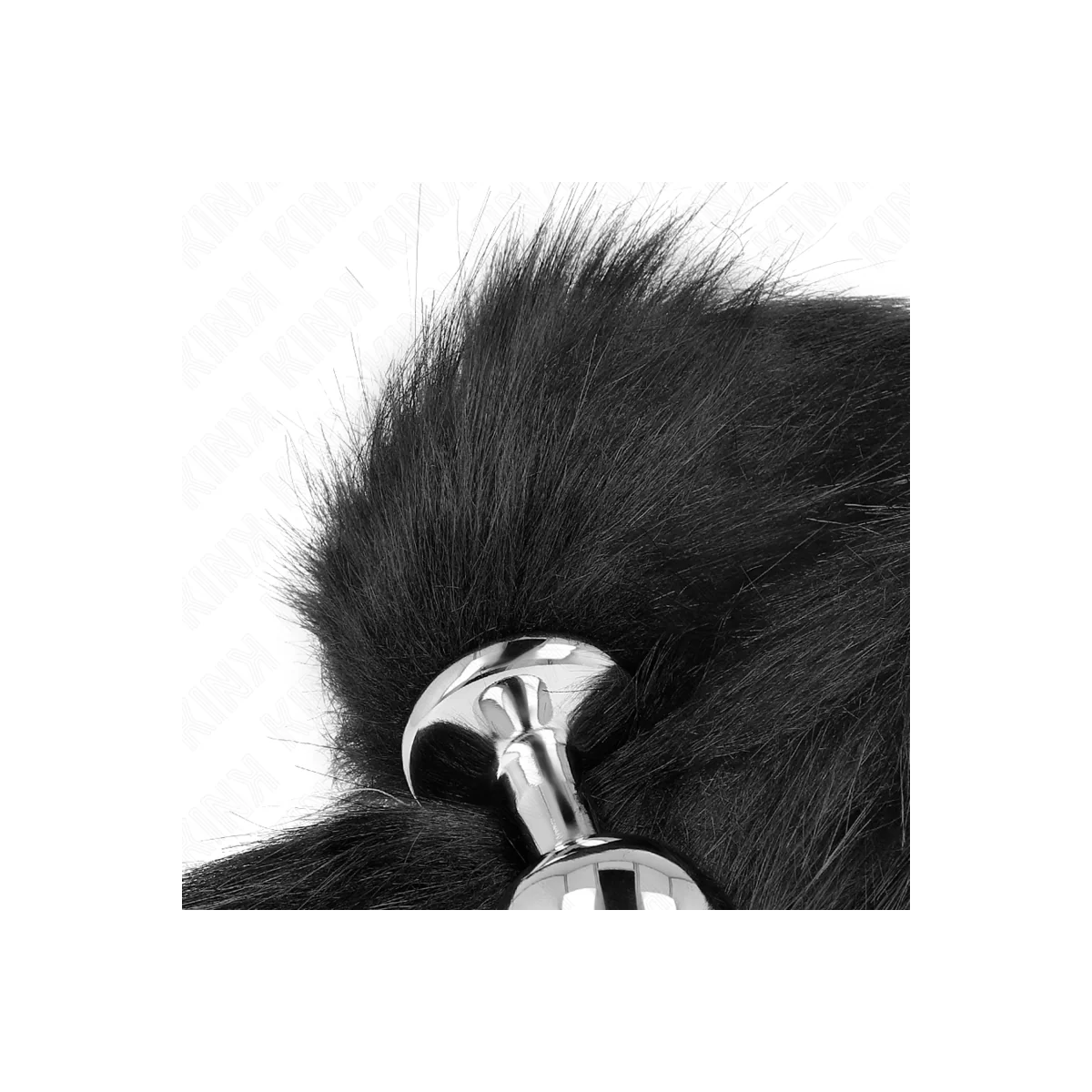 Anal Plug Größe M 8 X 3,5 cm mit Kunststoffschwanz 40 cm Schwarz von Kink Pleasure Plugs kaufen | Fesselliebe