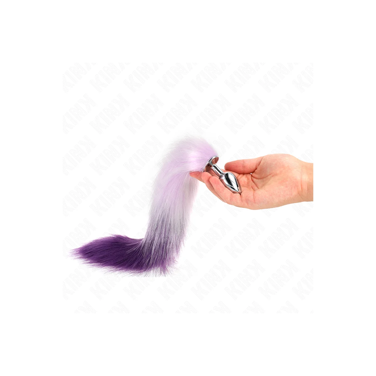 Anal Plug Größe S 7 X 3 cm mit Kunststoffschwanz 40 cm Lila von Kink Pleasure Plugs kaufen | Fesselliebe