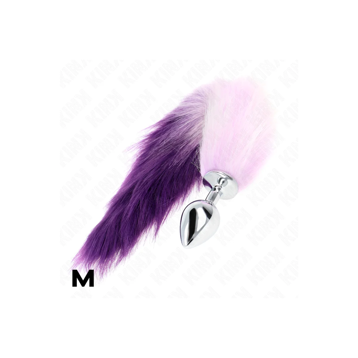 Anal Plug Größe M 8 X 3,5 cm mit Kunststoffschwanz 40 cm Lila von Kink Pleasure Plugs kaufen | Fesselliebe