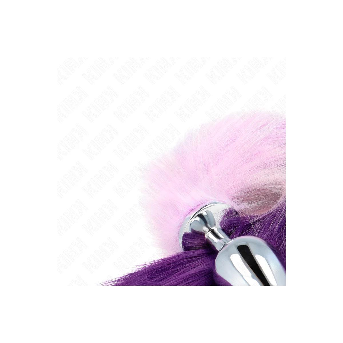 Anal Plug Größe L 10 X 4 cm mit Kunststoffschwanz 40 cm Lila von Kink Pleasure Plugs kaufen | Fesselliebe