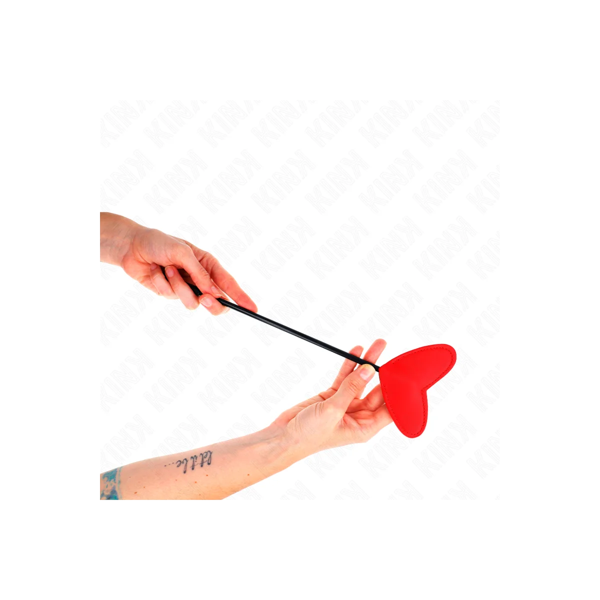 Rote Herzförmige Palette 33 X 10 cm von Kink Impact & Touch kaufen | Fesselliebe