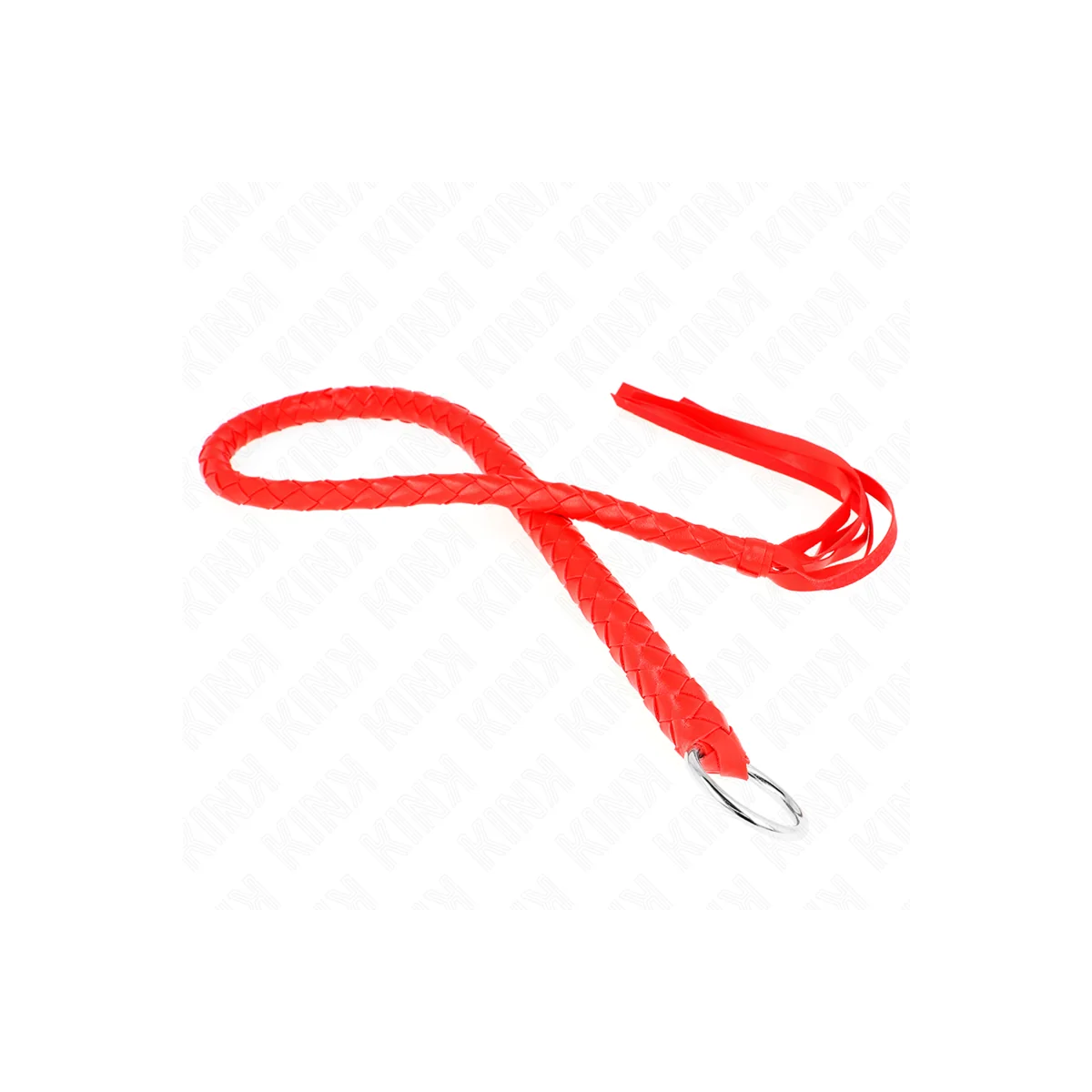 Schlangenpeitsche mit Rotem Handring 65 cm von Kink Impact & Touch kaufen | Fesselliebe