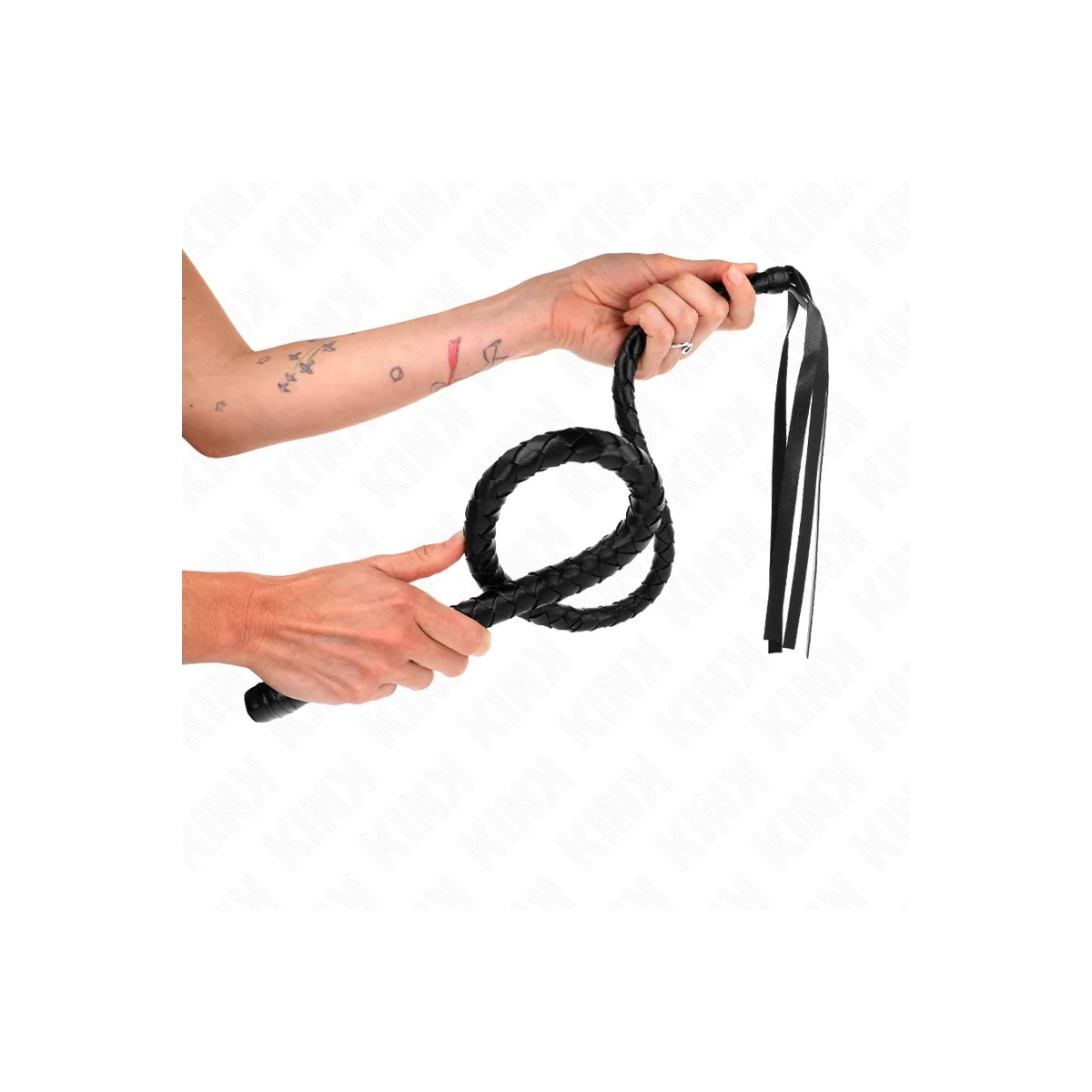 Lange Peitsche mit Perlen 110 cm von Kink Impact & Touch kaufen | Fesselliebe