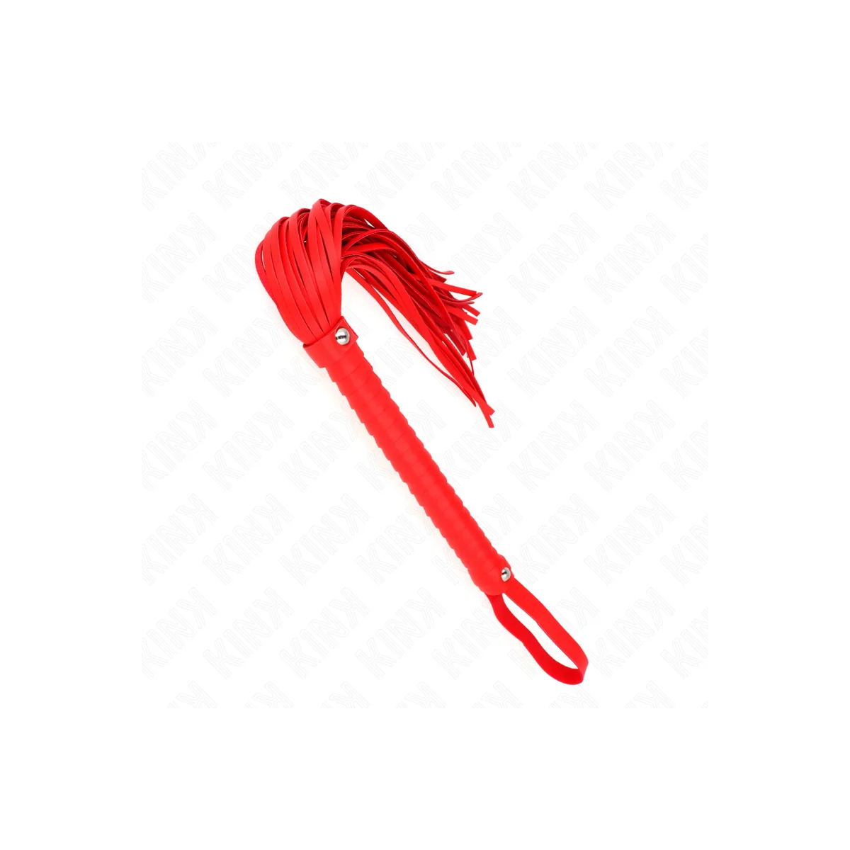 Peitsche mit Rotem Strukturiertem Griff 48,5 cm von Kink Impact & Touch kaufen | Fesselliebe