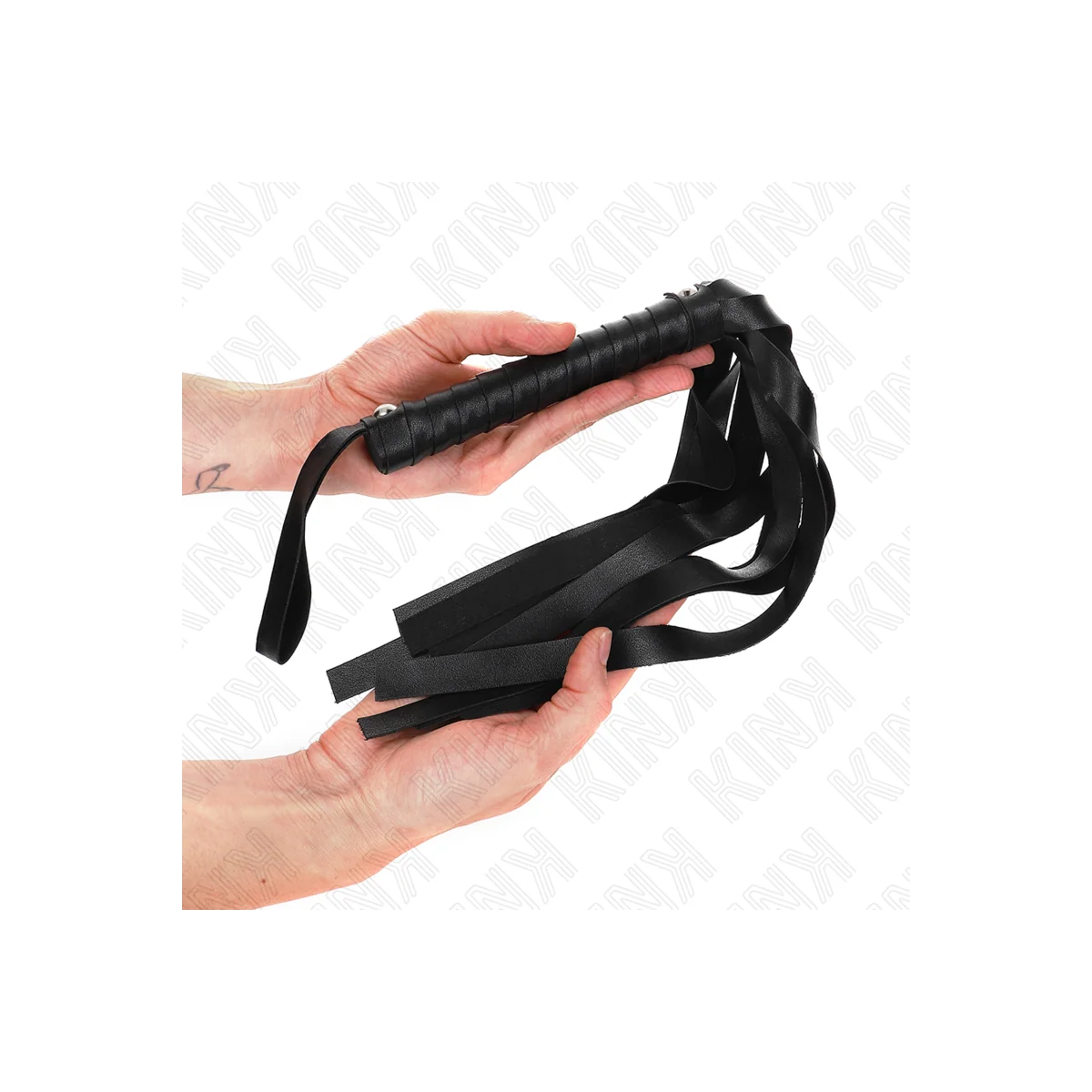 Schwarze Breitschwanzpeitsche 48,5 cm von Kink Impact & Touch kaufen | Fesselliebe