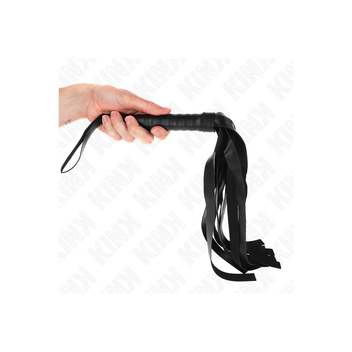 Schwarze Breitschwanzpeitsche 48,5 cm von Kink Impact & Touch kaufen | Fesselliebe