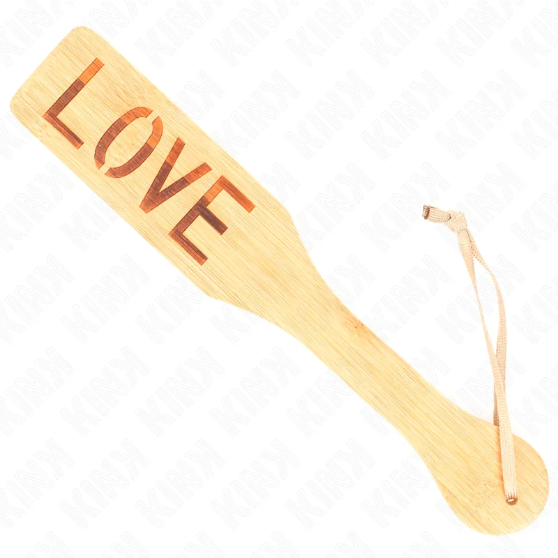 Bambuspalette Wort Liebe 32 X 5,5 cm von Kink Impact & Touch kaufen | Fesselliebe