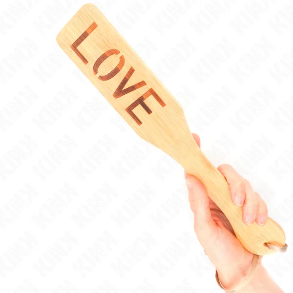 Bambuspalette Wort Liebe 32 X 5,5 cm von Kink Impact & Touch kaufen | Fesselliebe