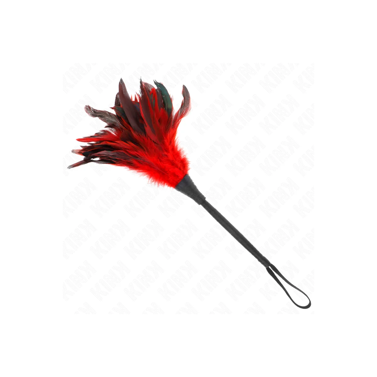 Red Maids Hornform Tickle Hühnerfedern 36 cm von Kink Impact & Touch kaufen | Fesselliebe