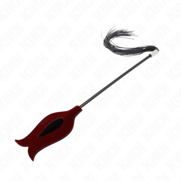 Rosenform Quastenpeitsche aus Silikon 45 cm von Kink Impact & Touch kaufen | Fesselliebe