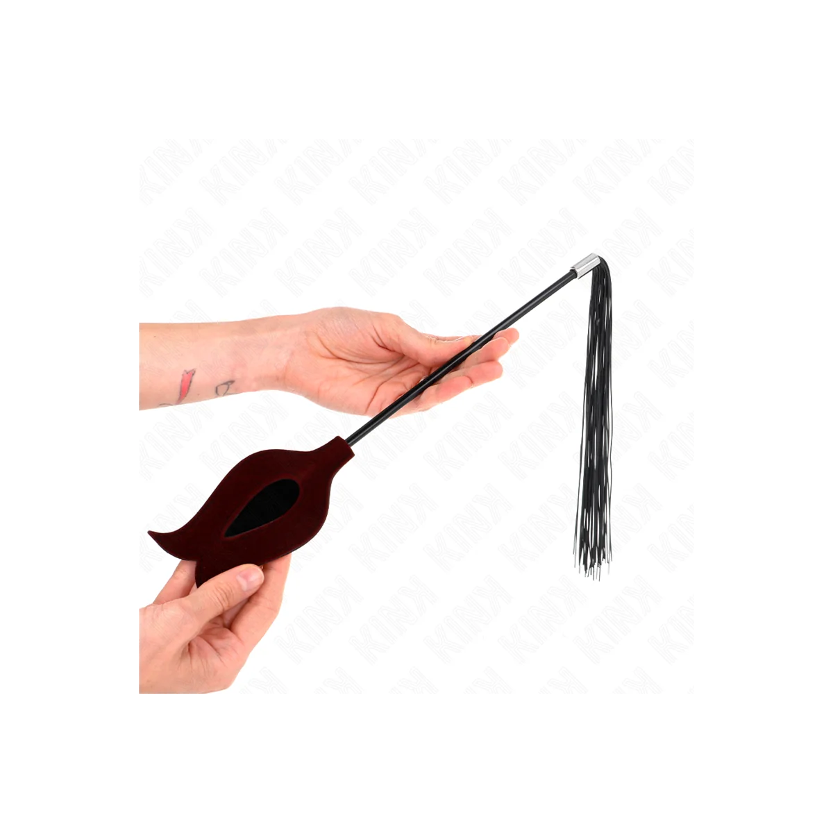 Rosenform Quastenpeitsche aus Silikon 45 cm von Kink Impact & Touch kaufen | Fesselliebe