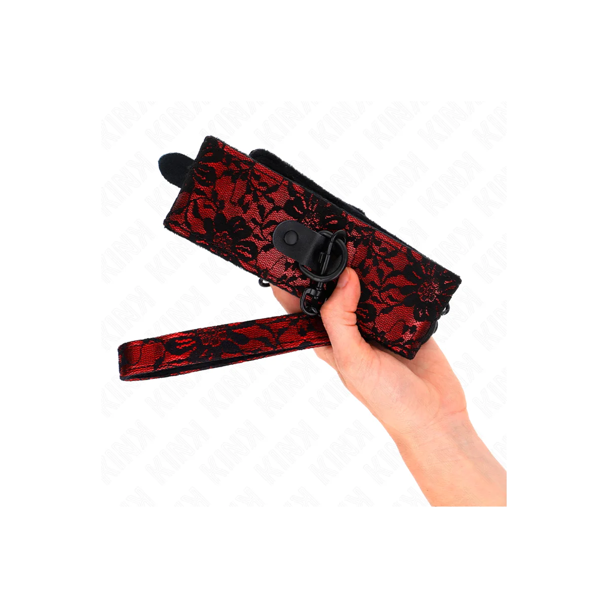 Spitzenkette mit Gürtel mit Echtledergürtel 105 cm / 44 X 5,5 cm von Kink Collar & Gag kaufen | Fesselliebe