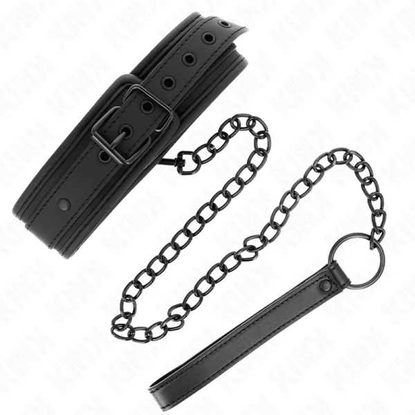 Neopren Bondage Halsband Modell 1 mit Gürtel 78 cm Verstellbar 37,5 X 49,5 cm von Kink Collar & Gag kaufen | Fesselliebe