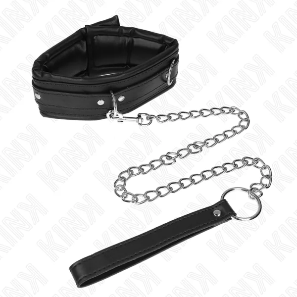 Schwere Halskette mit Gürtel 65 cm Modell 4 Verstellbar 36,5-50 cm von Kink Collar & Gag kaufen | Fesselliebe
