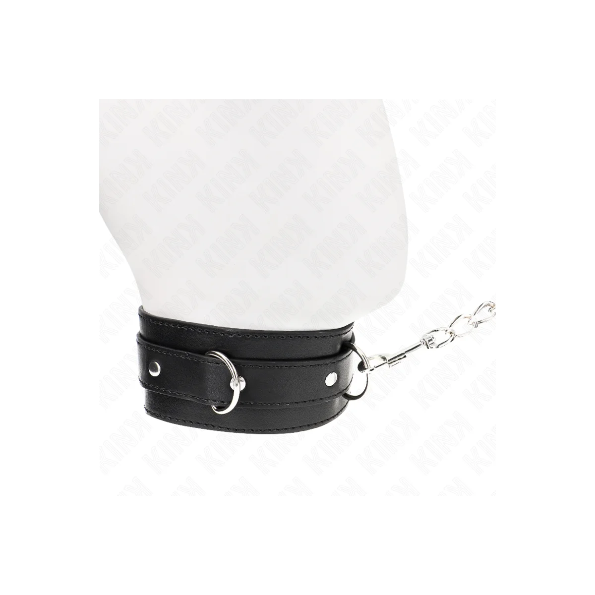 Halsband mit Gürtel 65 cm mit Riemen Schwarz 54 X 4,5 cm von Kink Collar & Gag kaufen | Fesselliebe