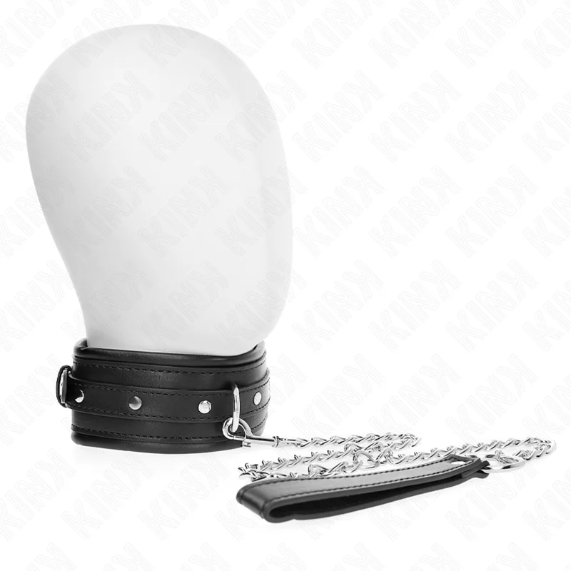 Halskette mit Glänzendem Schnalle-Band 65 cm 48,5 cm X 5,3 cm von Kink Collar & Gag kaufen | Fesselliebe 2