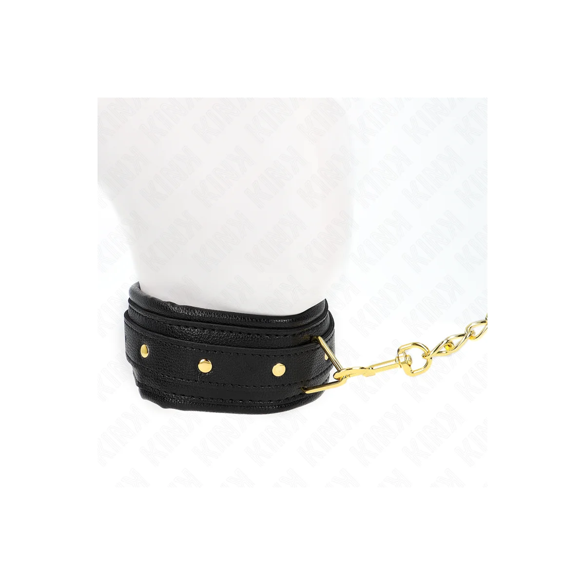 Halskette mit Schwammkunstlederband Modell 1 Verstellbar 37-54 cm X 3 cm von Kink Collar & Gag kaufen | Fesselliebe