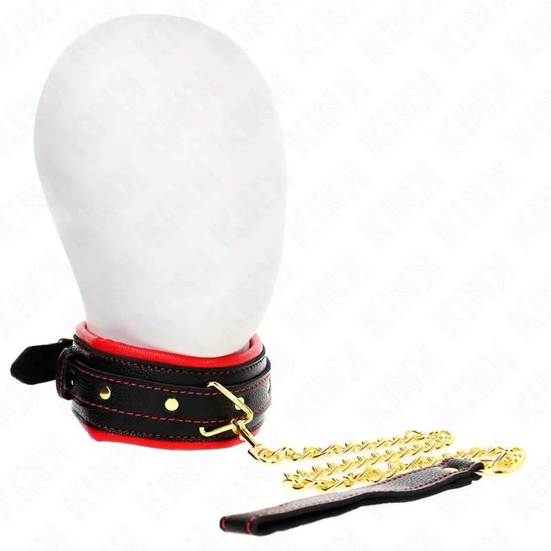 Halskette mit Schwammkunstlederband Modell 2 Verstellbar 37-54 cm X 3 cm von Kink Collar & Gag kaufen | Fesselliebe 2