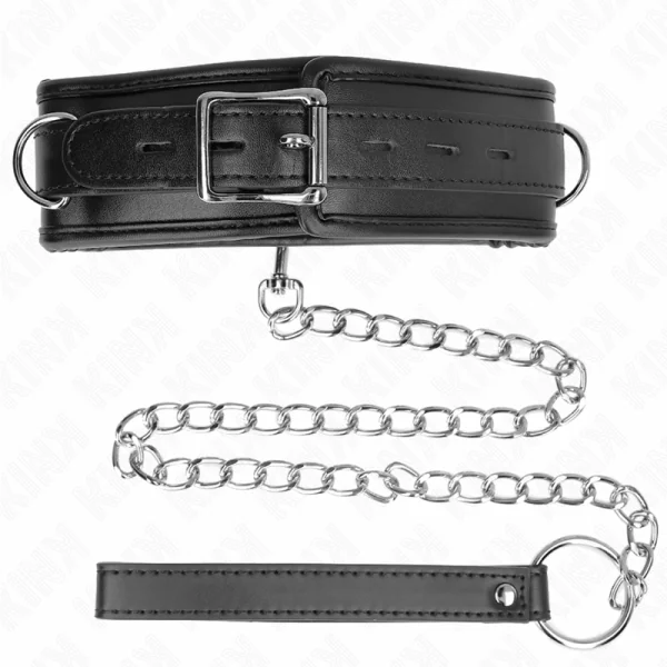 Halskette mit Schwammkunstlederband Modell 3 Verstellbar 37-54 cm X 3 cm von Kink Collar & Gag kaufen | Fesselliebe