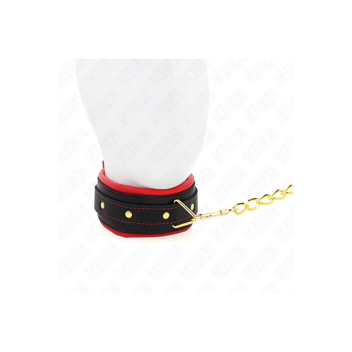 Halsband mit Leine aus Einfacher Stoff, Verstellbar 33-48 cm X 5,7 cm von Kink Collar & Gag kaufen | Fesselliebe