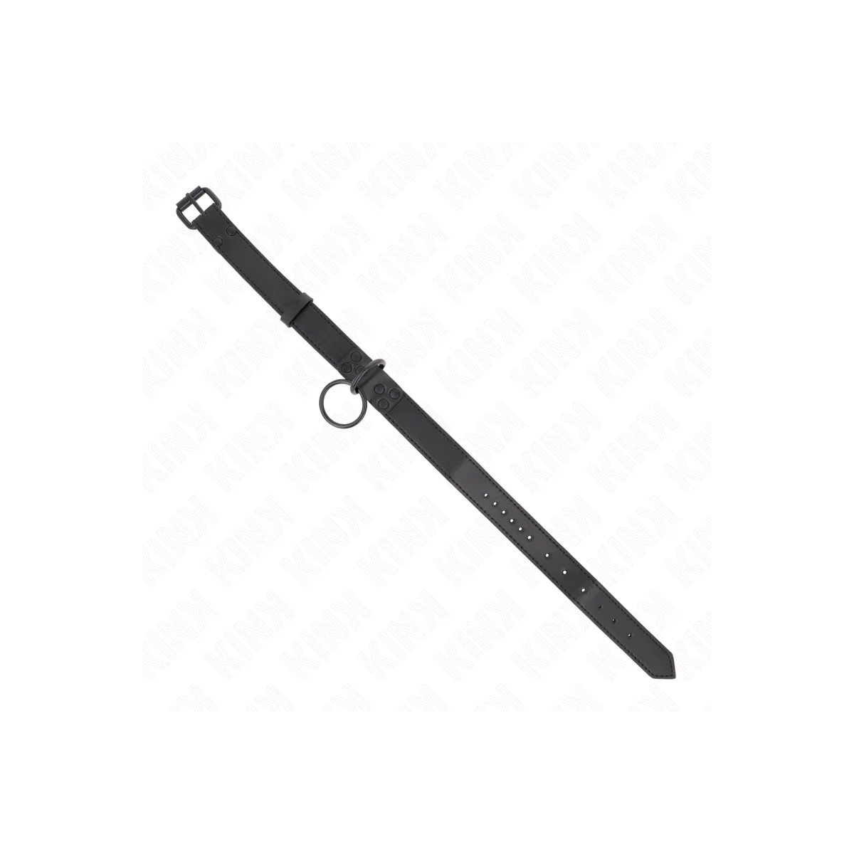 Halsband mit Dunkler Leine 65 cm Verstellbar 37-54 cm X 3 cm von Kink Collar & Gag kaufen | Fesselliebe