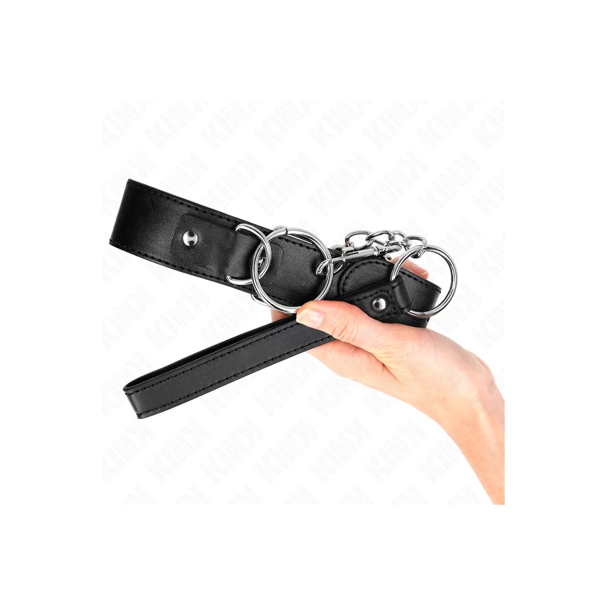 Basismodell Halsband mit Leine Modell 4 Verstellbar 36-43 cm von Kink Collar & Gag kaufen | Fesselliebe