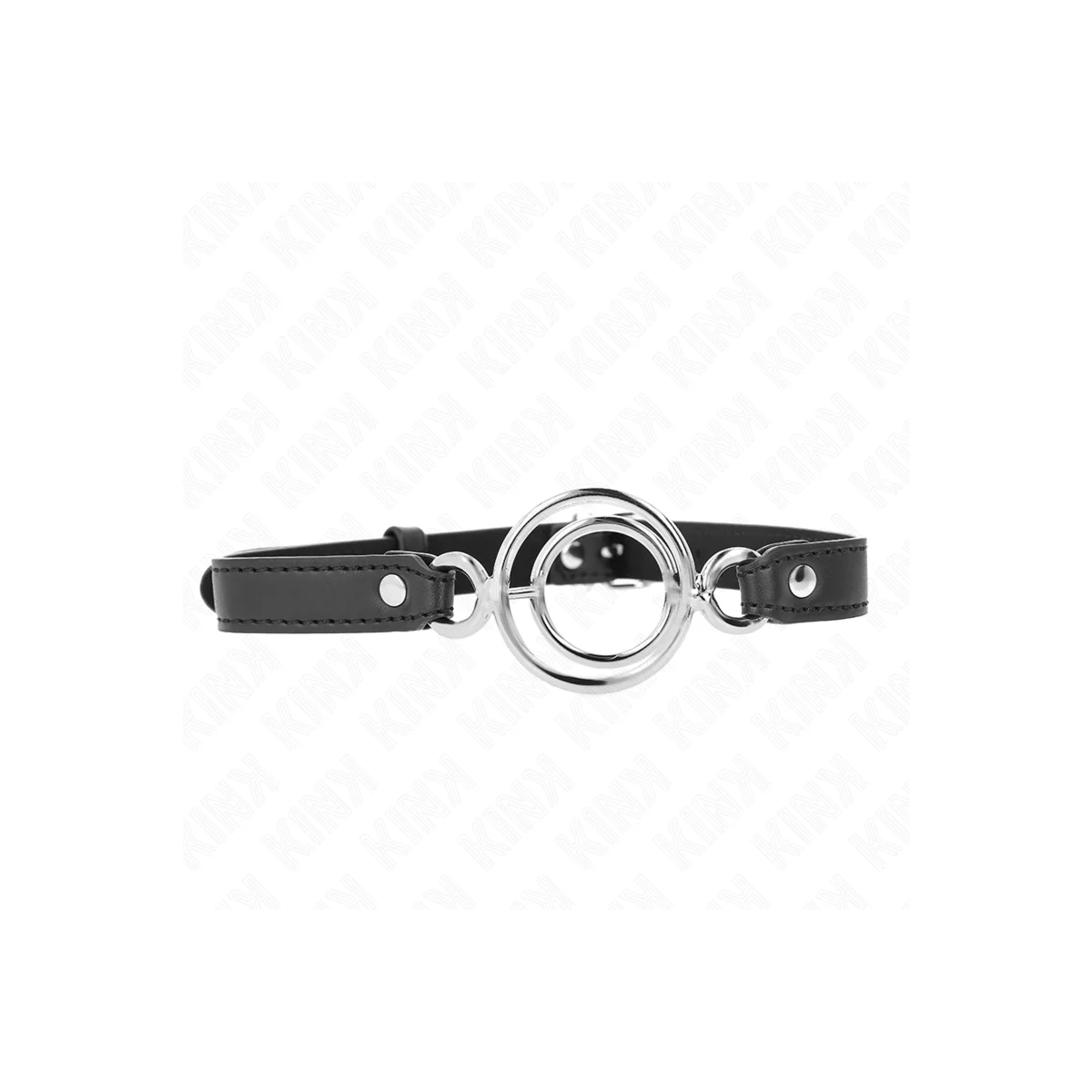 Knebel mit mehreren O-Ringen 5 cm Schwarz 63 X 2,5 cm von Kink Collar & Gag kaufen | Fesselliebe