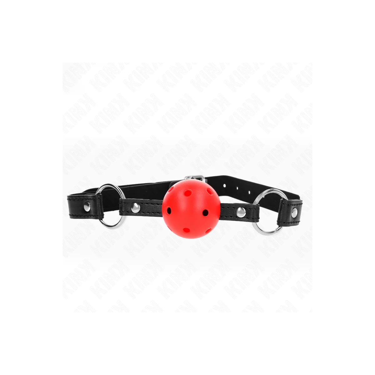 Hohl, Hart, Roter Ball, 4,5 cm, Gag, Modell 1, 63,5 X 2 cm von Kink Collar & Gag kaufen | Fesselliebe