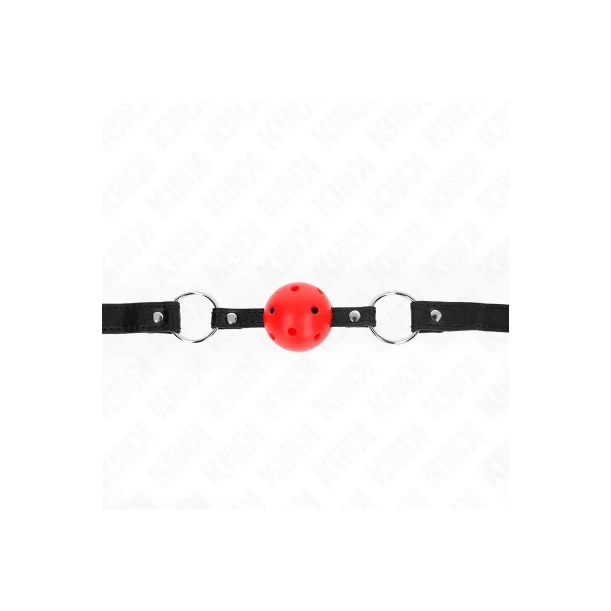 Hohl, Hart, Roter Ball, 4,5 cm, Gag, Modell 1, 63,5 X 2 cm von Kink Collar & Gag kaufen | Fesselliebe