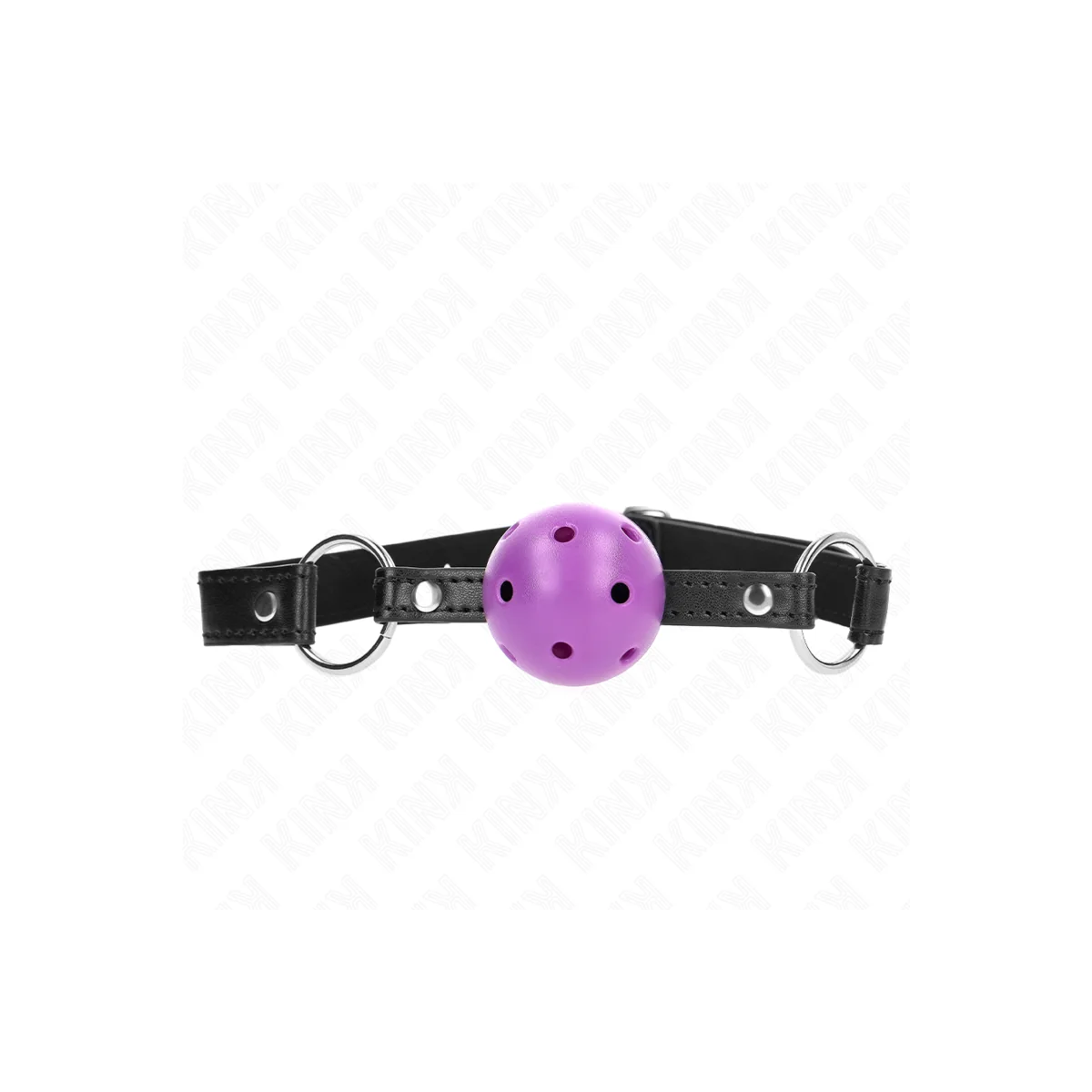 Hohl, Hart, Lila Kugel, 4,5 cm, Knebel, 63,5 X 2 cm von Kink Collar & Gag kaufen | Fesselliebe