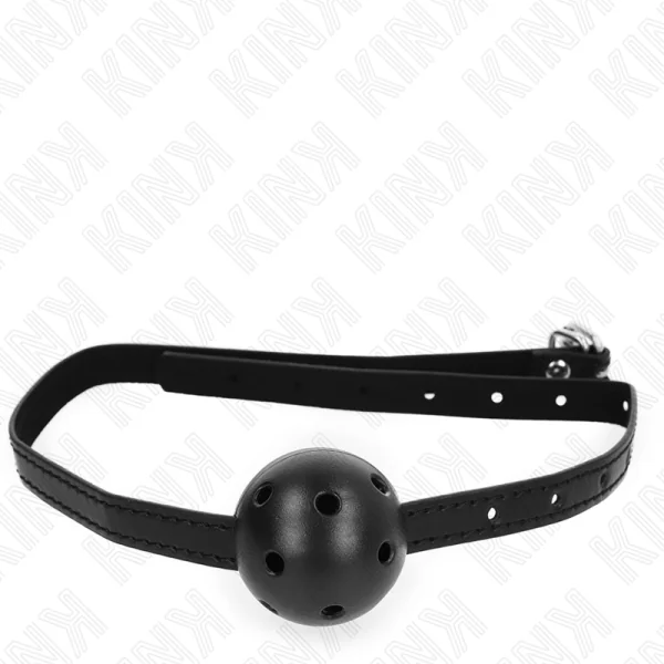 Simplicity Schwarzer Atmungsaktiver Ball 4,5 cm Gag 62 X 1,5 cm von Kink Collar & Gag kaufen | Fesselliebe