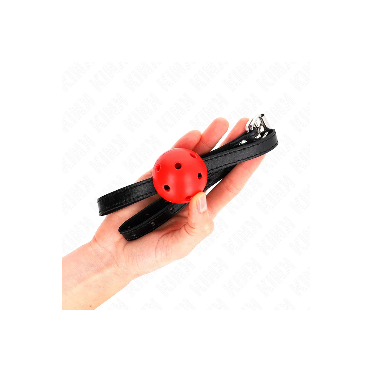 Simplicity Rot Atmungsaktiver 4,5 cm Ballgag 62 X 1,5 cm von Kink Collar & Gag kaufen | Fesselliebe