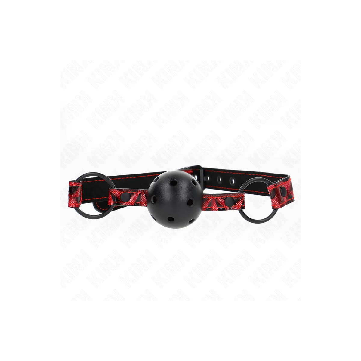 Rautenmuster-Ball 4,5 cm Gag Modell 2 64,5 cm Verstellbar 42-60 cm von Kink Collar & Gag kaufen | Fesselliebe