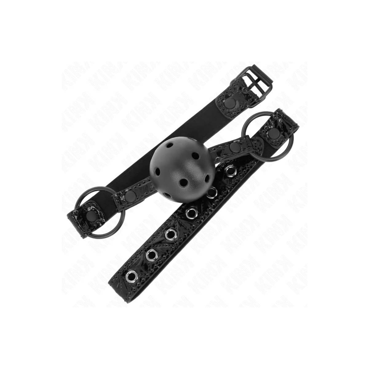 Rautenmuster-Ball 4,5 cm Gag Modell 3 64,5 cm Verstellbar 42-60 cm von Kink Collar & Gag kaufen | Fesselliebe