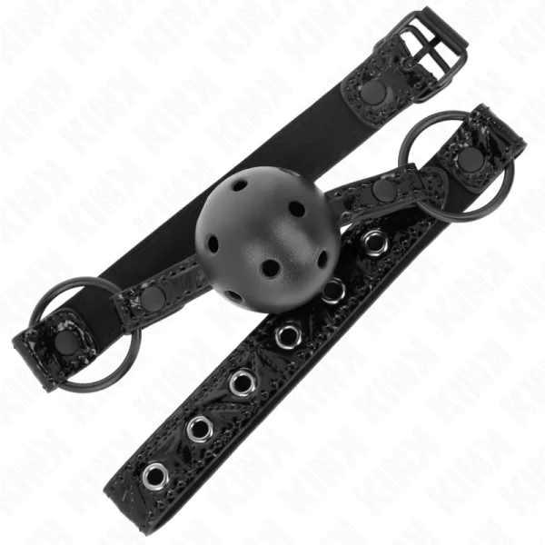 Rautenmuster-Ball 4,5 cm Gag Modell 3 64,5 cm Verstellbar 42-60 cm von Kink Collar & Gag kaufen | Fesselliebe