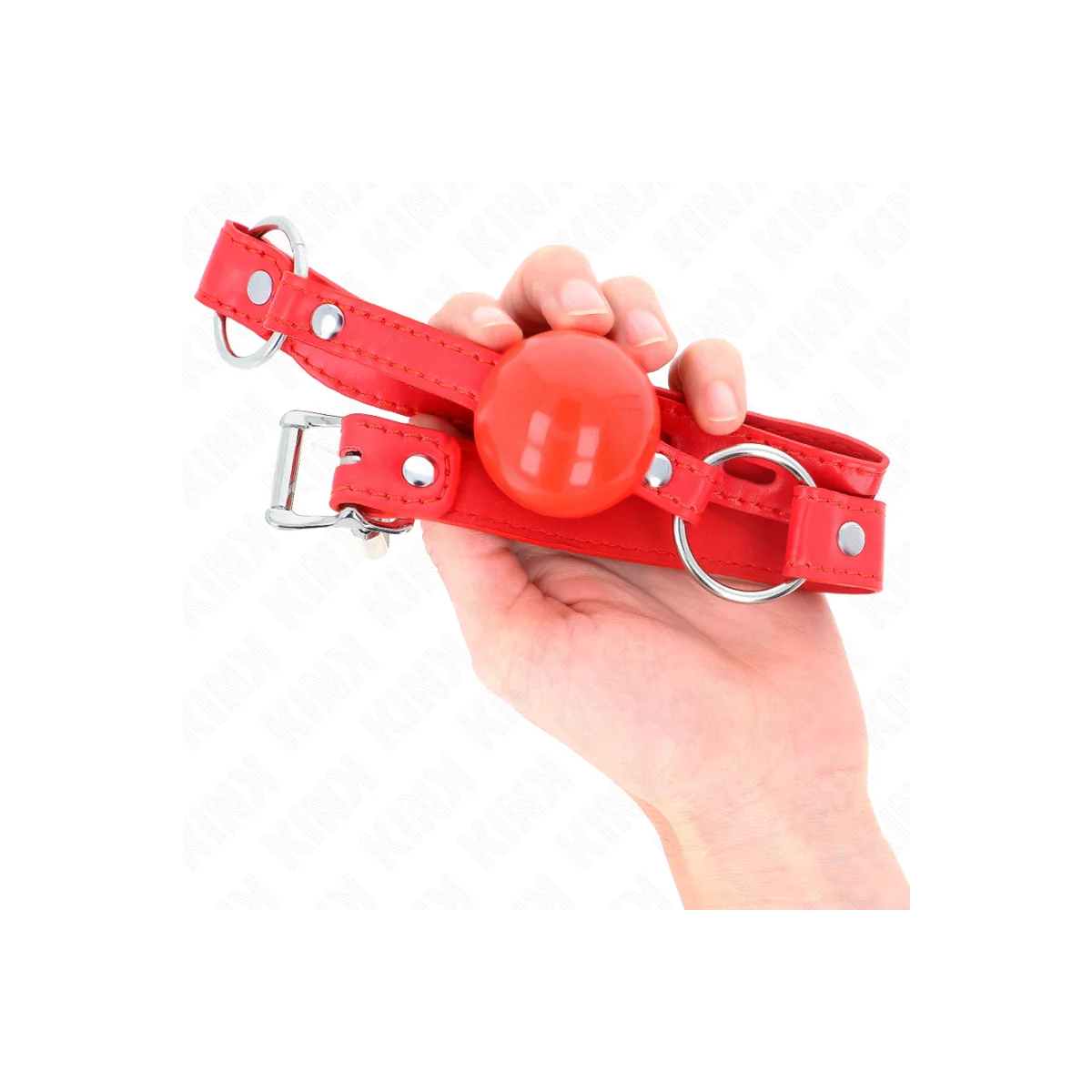 Tpe-Ball 4 cm Knebel mit Rojo-Schloss 60 X 2 cm von Kink Collar & Gag kaufen | Fesselliebe