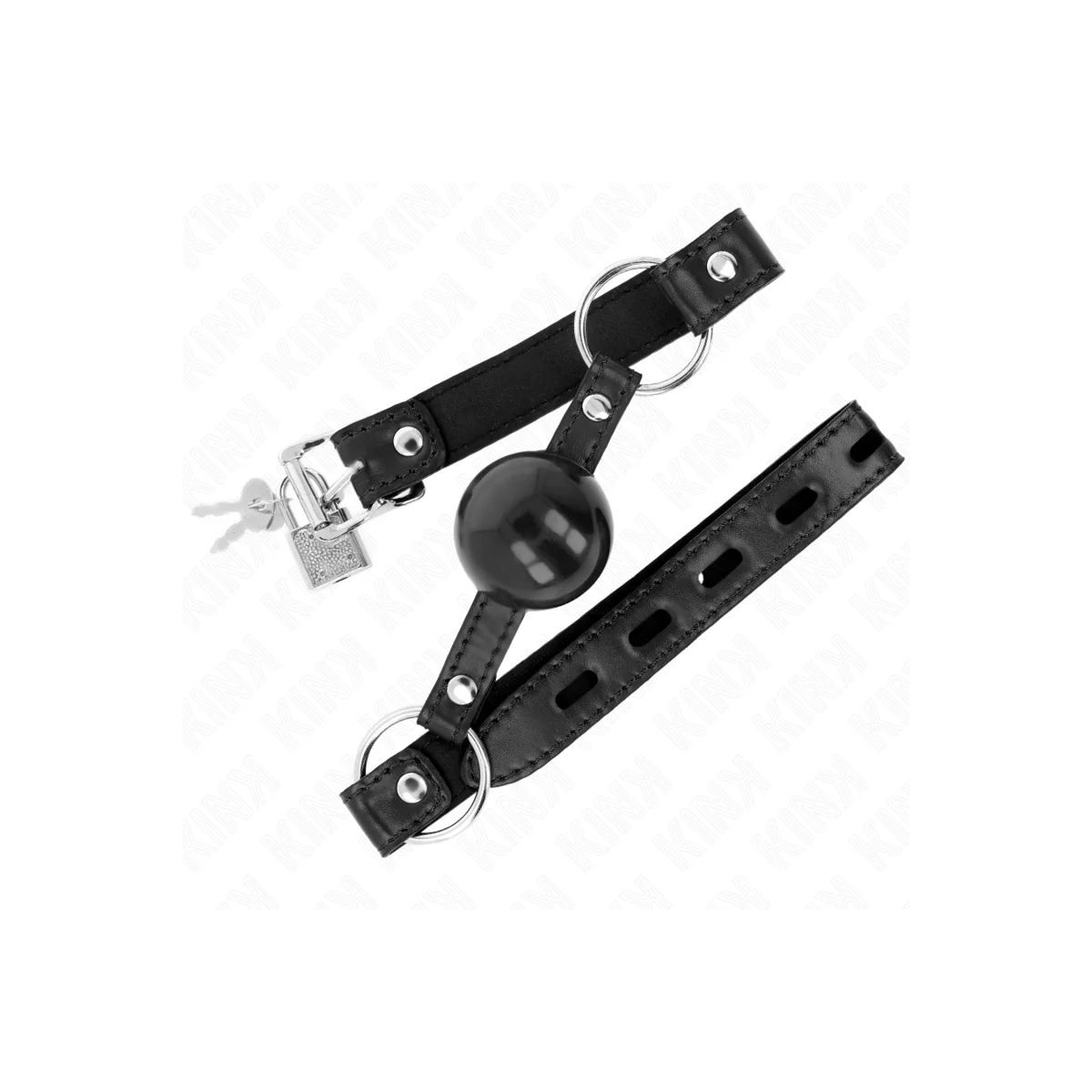 Schwarzer Tpe-Ball 4 cm Knebel 60 X 2 cm von Kink Collar & Gag kaufen | Fesselliebe