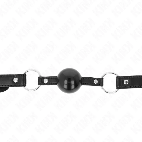 Schwarzer Tpe-Ball 4 cm Knebel 60 X 2 cm von Kink Collar & Gag kaufen | Fesselliebe