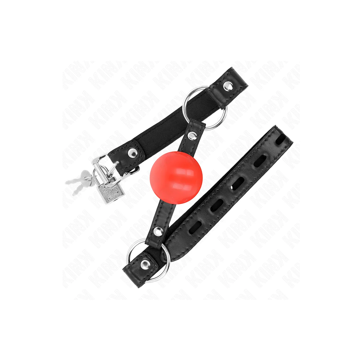 Roter Tpe-Ball 4 cm Knebel 60 X 2 cm von Kink Collar & Gag kaufen | Fesselliebe