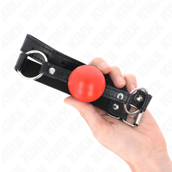 Roter Tpe-Ball 4 cm Knebel 60 X 2 cm von Kink Collar & Gag kaufen | Fesselliebe
