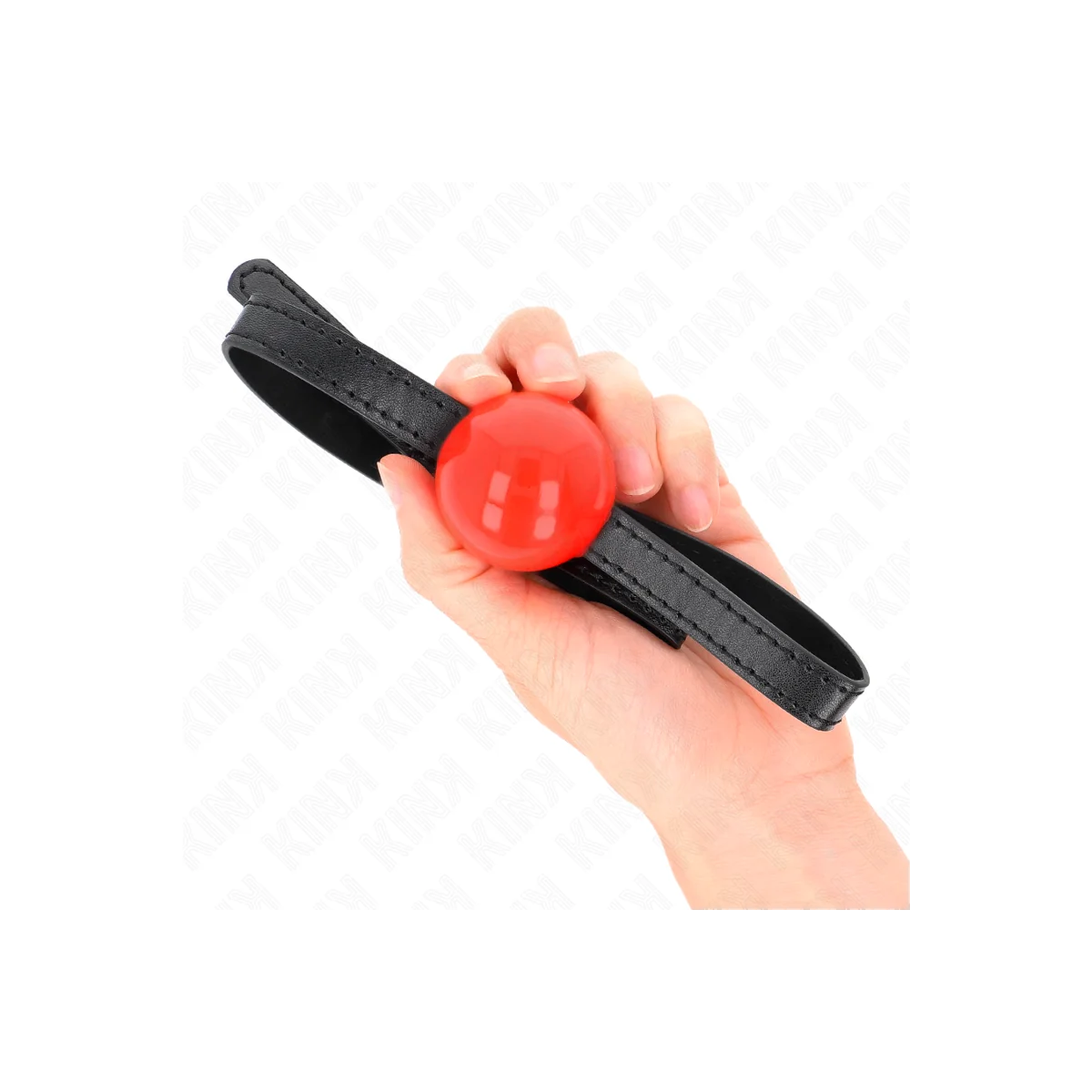 Roter Einzelner Fester Ball 4 cm Gag 65 X 1,5 cm von Kink Collar & Gag kaufen | Fesselliebe