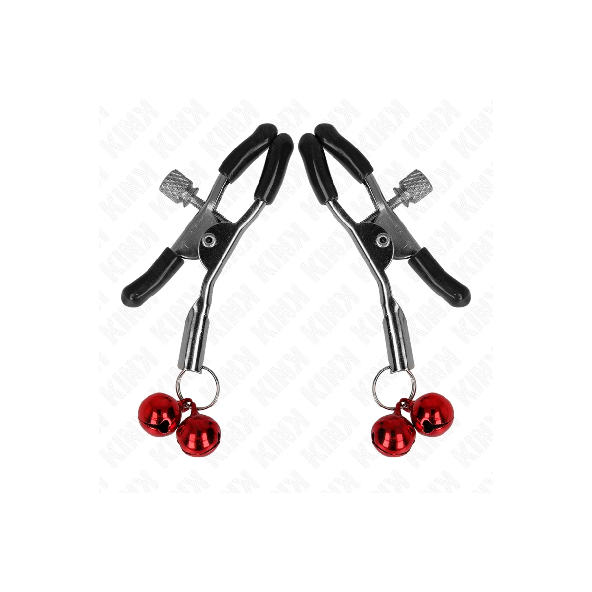 Doppelte Glocken-Nippelklammere Rot 6 cm von Kink Nipple Grip kaufen | Fesselliebe