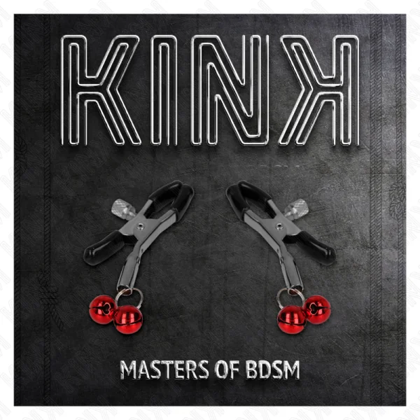 Doppelte Glocken-Nippelklammere Rot 6 cm von Kink Nipple Grip kaufen | Fesselliebe