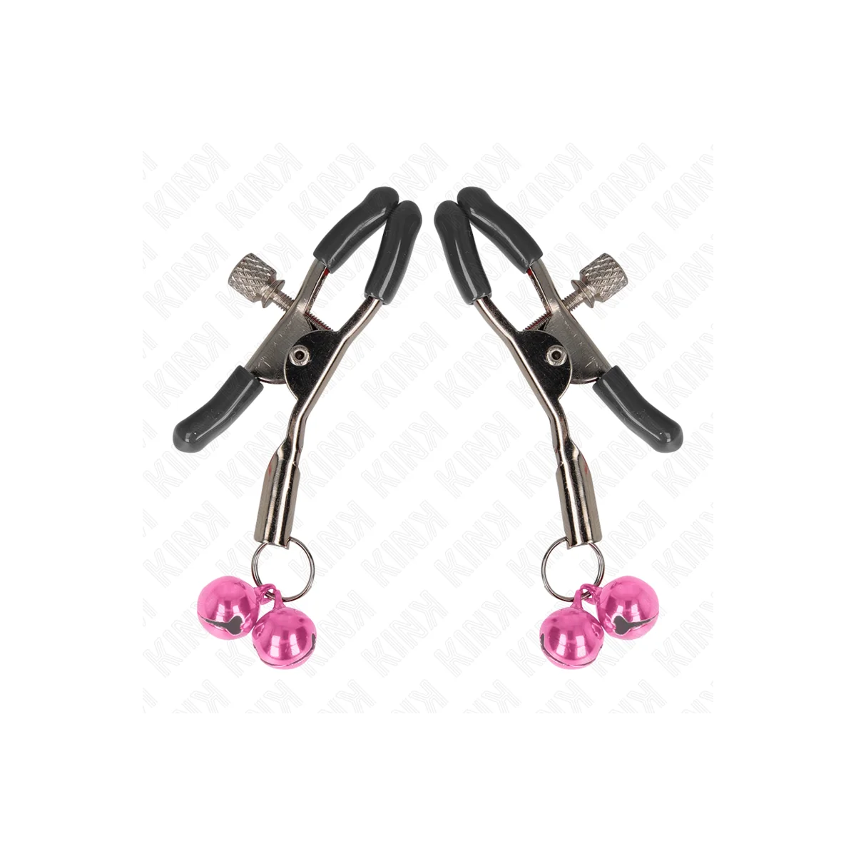 Doppelglöckchen-Nippelklammer Rosa 6 cm von Kink Nipple Grip kaufen | Fesselliebe