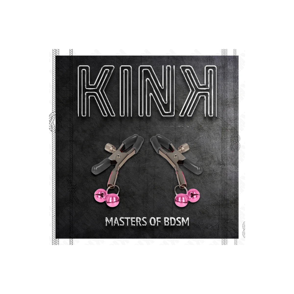 Doppelglöckchen-Nippelklammer Rosa 6 cm von Kink Nipple Grip kaufen | Fesselliebe